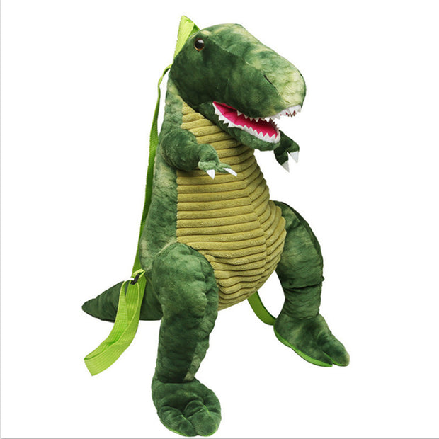 Creative 3D Dinosaur Backpack for Children Cartoon Animal Plush Dinosaurs Bag